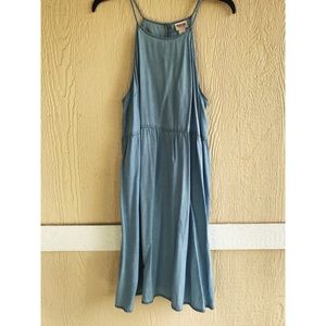 Mossimo denim sleeveless full midi dress
